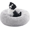 20In Calming Donut Dog Bed Anti-Anxiety, Self Warming, Cozy Soft Plush round Fluffy Pet Bed Indoor, Ideal for Both Home & Travel, Size 20”X20”X8”
